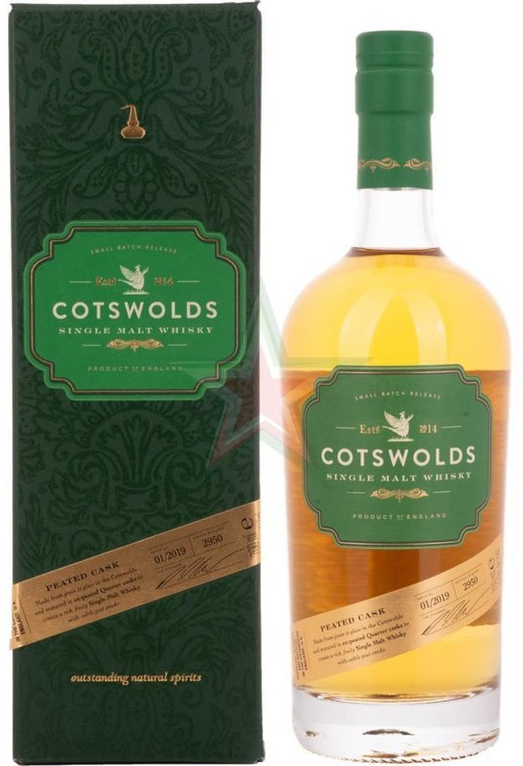 Cotswolds Distillery Peated Cask Single Malt Whisky Batch 01/2019 59,3% 0.7l