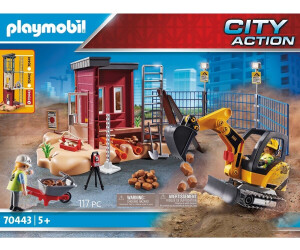 Spielfigur Playmobil 70443 Kinder Spielzeug Minibagger City Action bunt  B-WARE 