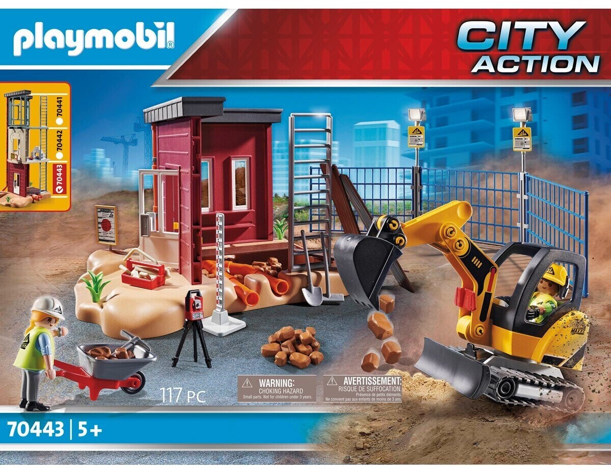 Playmobil - Mini-pelleteuse et chantier