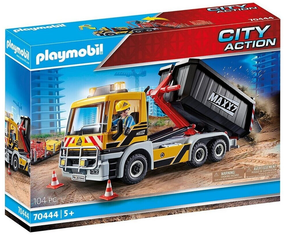 Camion-grue de recyclage de verre Playmobil