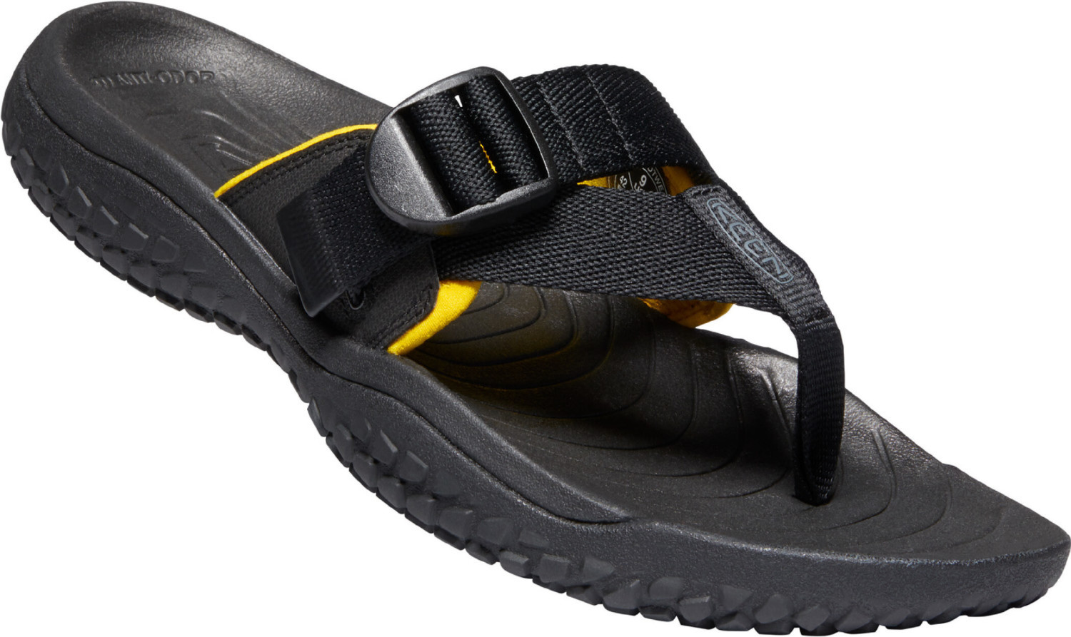 Keen Solr Toe Post Sandals black/ gold