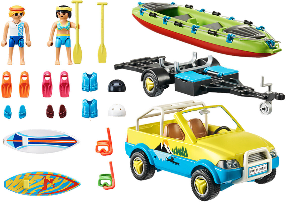Playmobil Family Fun - Coche de Playa con Canoa (70436) desde 24,99 €