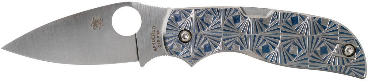 Spyderco Chaparral Blue Stepped Titanium