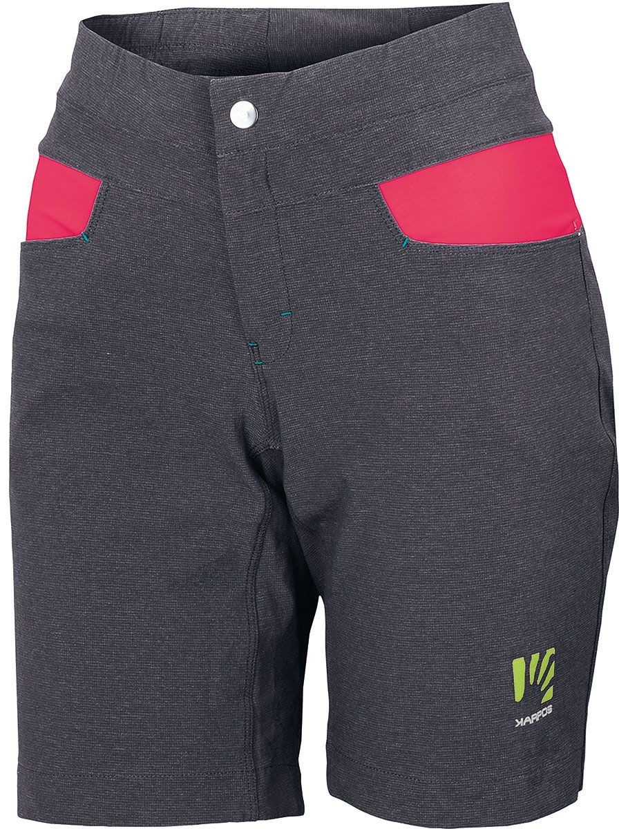 KARPOS Women Dolada Shorts  dark grey-paradise pink