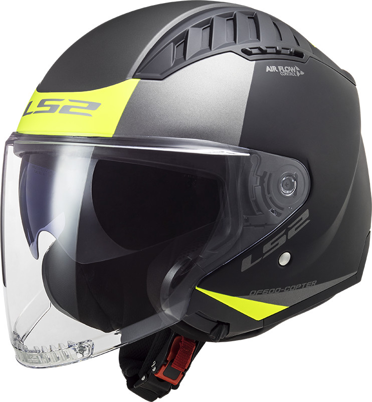 LS2 OF600 Copter Urbane noir/jaune