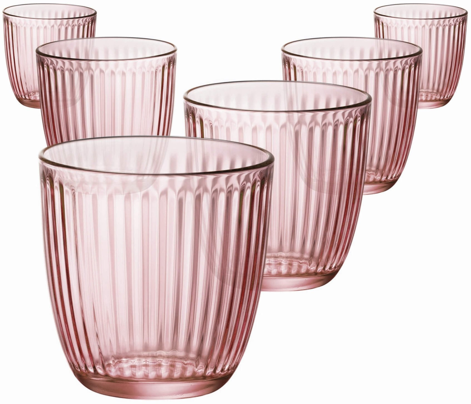 Bormioli Rocco Line Acqua Water Glass pink (6 pcs)