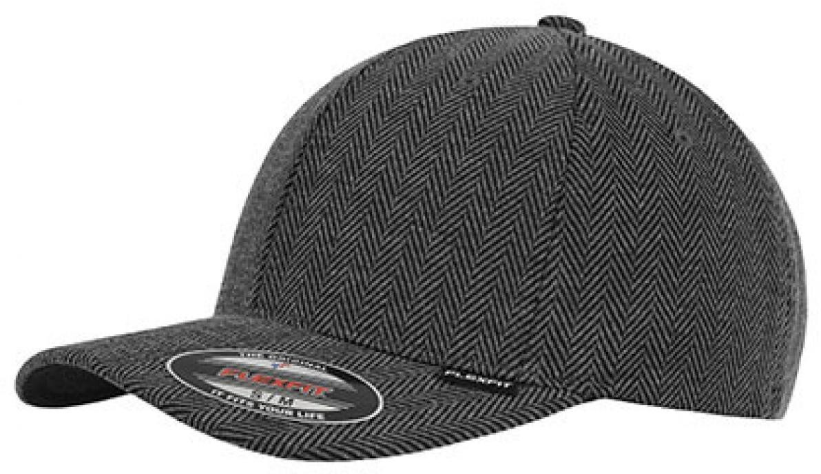 Flexfit Heringbone Melange Flexfit XL black/heather grey