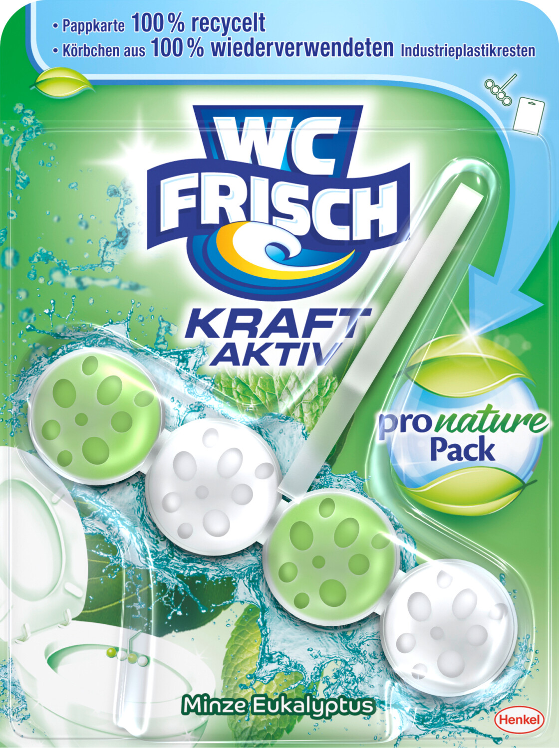 WC Frisch WC-Reiniger Kraft Aktiv Pro Nature Minze & Eukalyptus (1