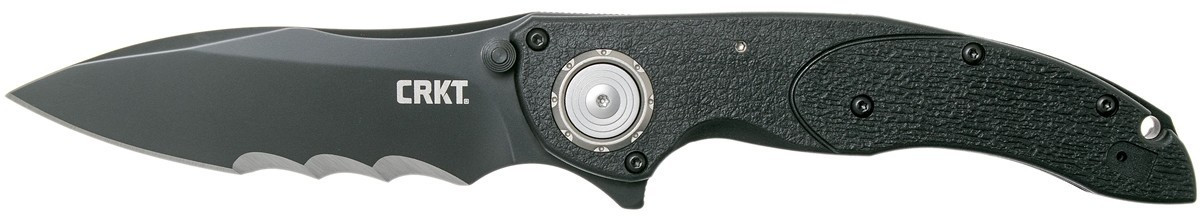 CRKT Linchpin 5406K Black Veff Serrated - Flavio Ikoma Design