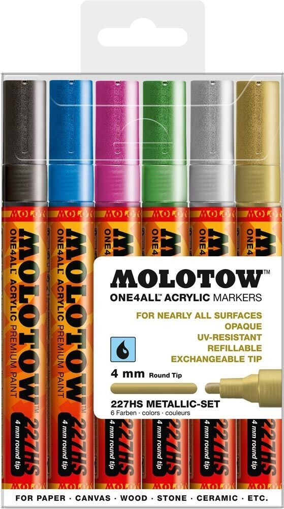 MOLOTOW One4All HS Metallic Marker Set of 6
