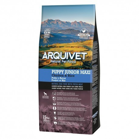 Arquivet Dog Puppy Junior maxi chicken and rice 15 kg