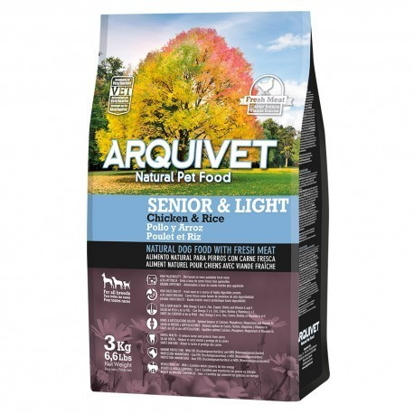 Arquivet Senior & Light chicken and rice 3 kg
