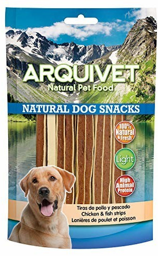 Arquivet chicken and fish strips 100 g