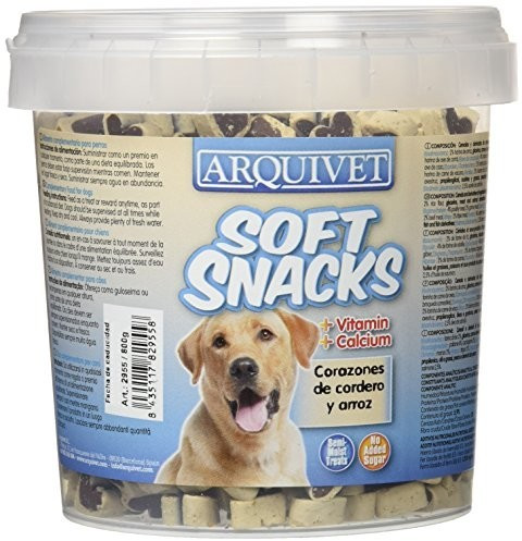 Arquivet Soft Snacks lamb and rice hearts 800 g