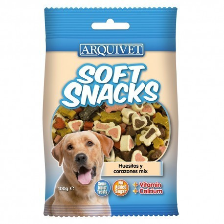Arquivet Soft Snacks bones and hearts mix 100 g