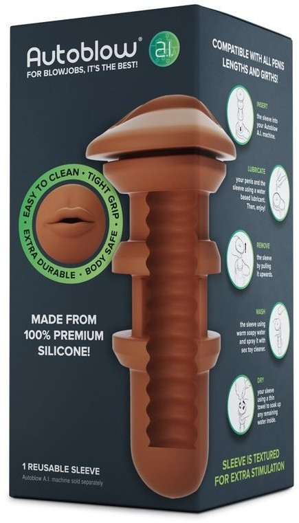 Autoblow A.I. Mouth Sleeve brown