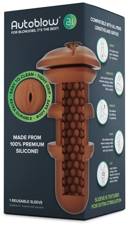 Autoblow A.I. Vagina Sleeve Brown