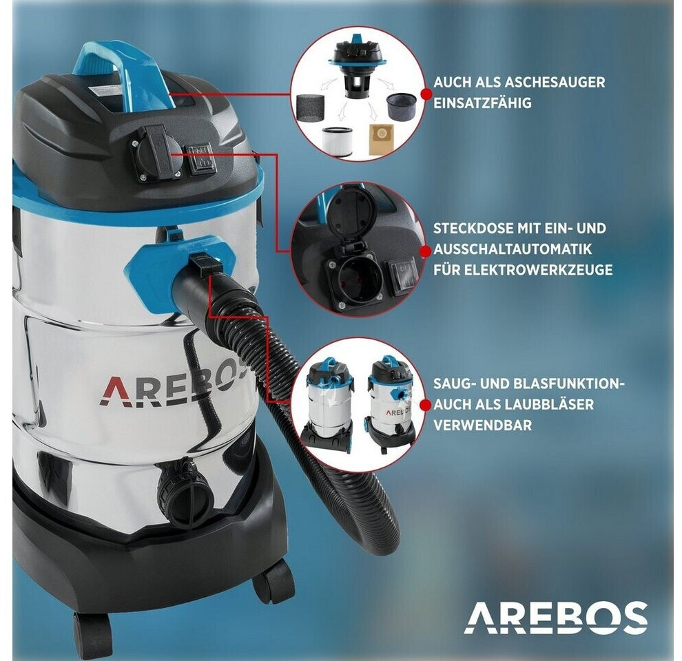 Robot de piscine Arebos - Aspirateur de sol nettoyeur - Bleu