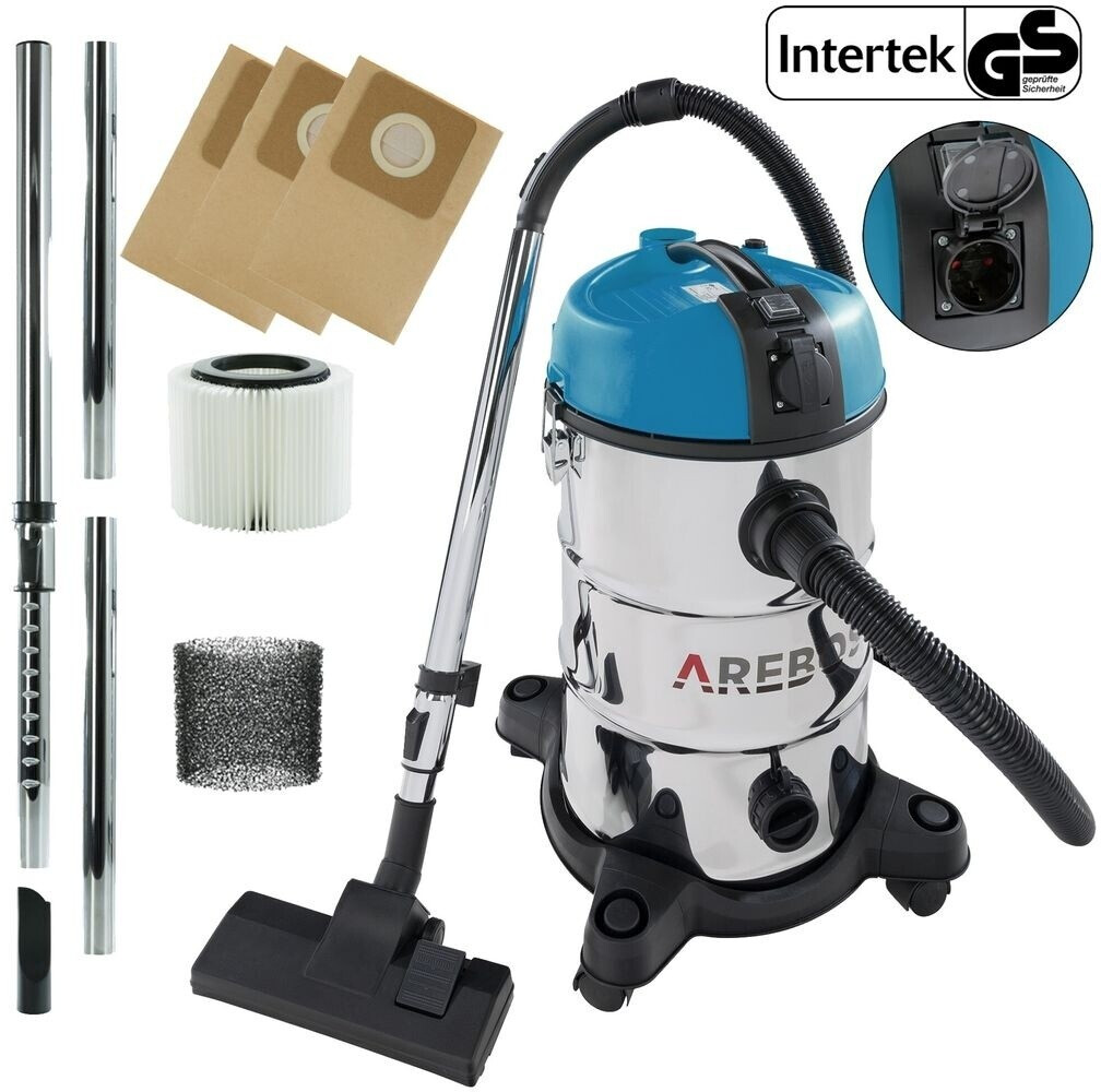 Arebos Industrial vacuum cleaner wet & dry vacuum cleaner 2300W vacuum cleaner 30L blue