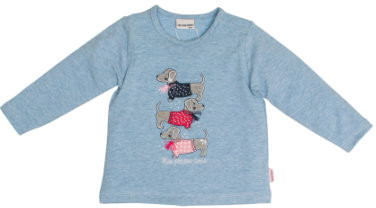 Salt and Pepper Logsleeve Mon Amie Dogs Sky melange (85211241-414)