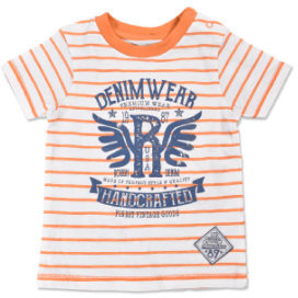 Blue Seven T-Shirt Vintage orange gestreiftt (928036X-271)