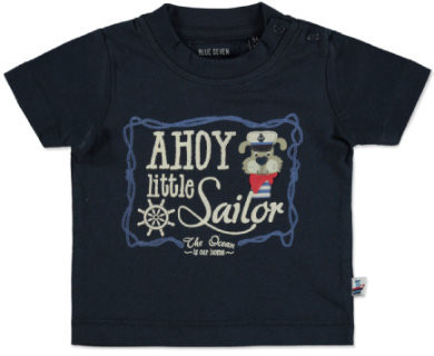 Blue Seven T-Shirt Ahoy little Sailor dunkelblau (401014X-574)