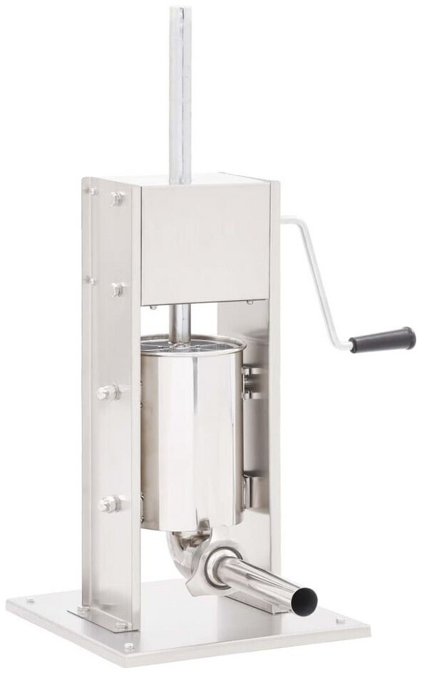 VidaXL Manual sausage filler silver 3 L stainless steel