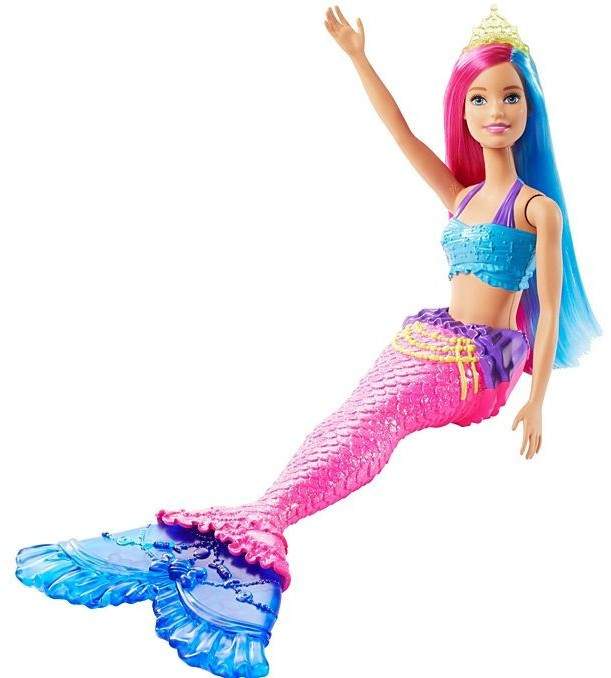 Barbie Dreamtopia Mermaid Doll Pink and Blue Hair GJK08 au meilleur prix sur idealo