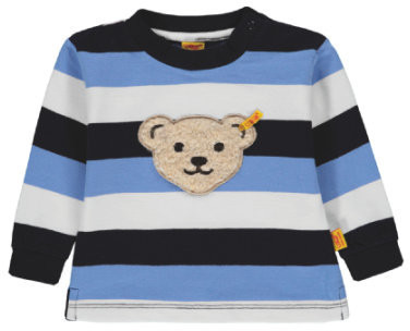 Steiff Boys Sweatshirt blue striped (6912633-0001)