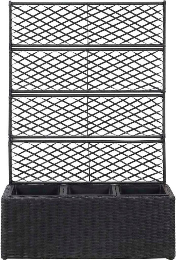 vidaXL Planter with trellis 83x30x130cm