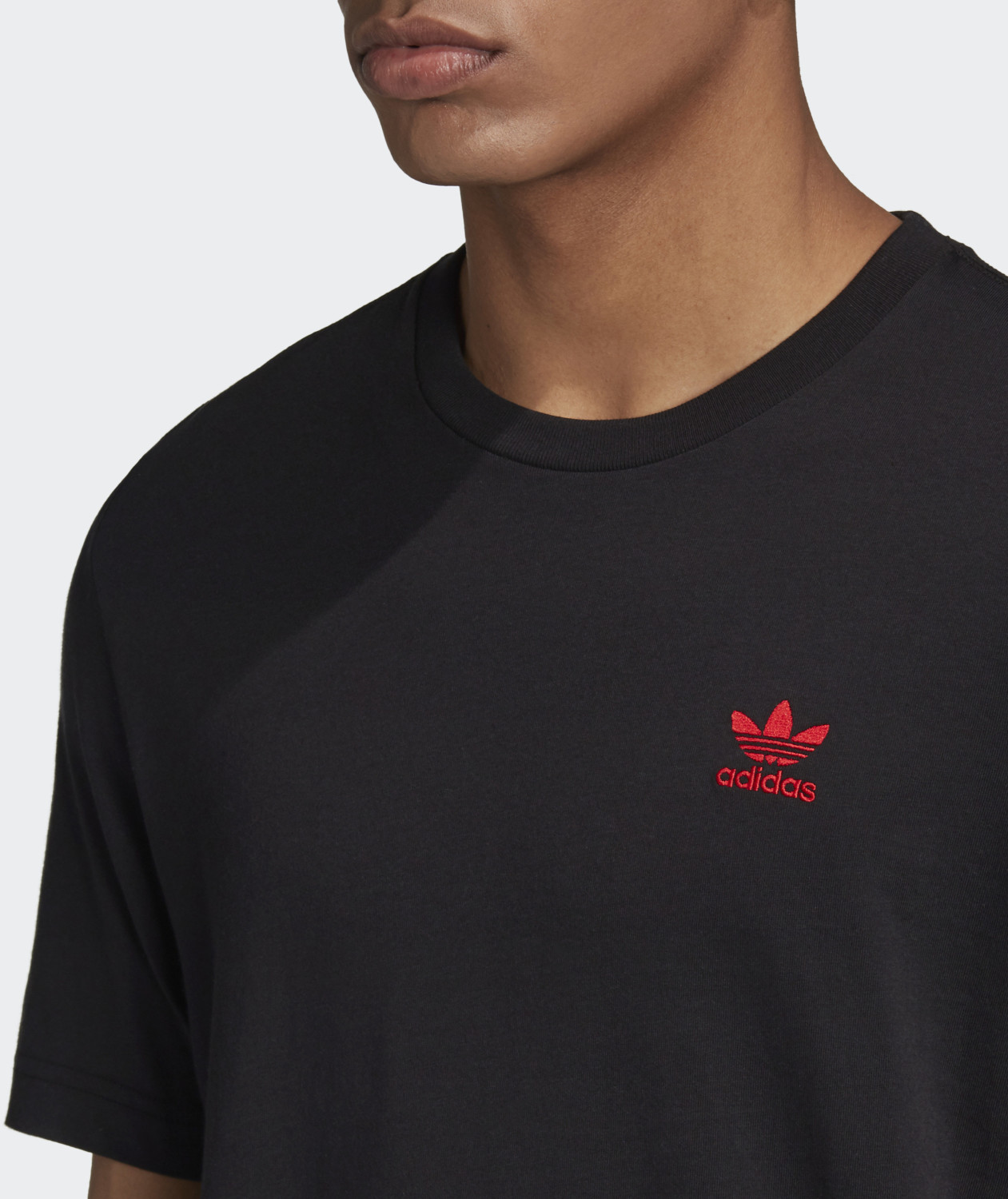 Adidas Trefoil Essentials T-Shirt black/scarlet (GD2535) ab 15,00 â¬ | Preisvergleich bei idealo.de