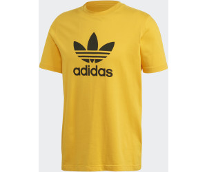 yellow adidas trefoil t shirt