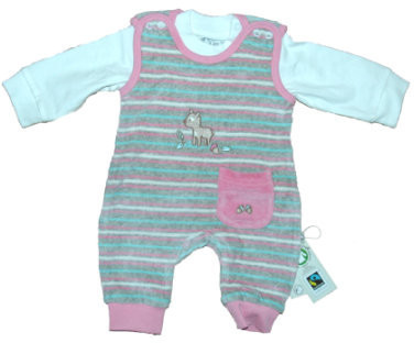 Ebi & Ebi Fairtrade Romper-Set pink (2311101)