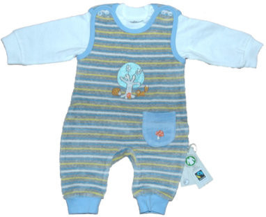 Ebi & Ebi Fairtrade Romper-Set blue (2311104)