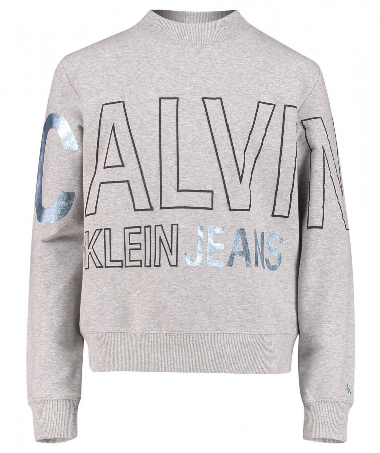 Calvin Klein Logo Foil Boxy Fit light grey heather (IG0IG00394-PZ2)