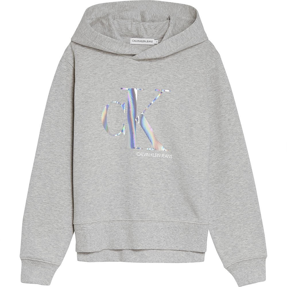 Calvin Klein Seasonal Monogram Hoodie light grey heather (IG0IG00579-PZ2)