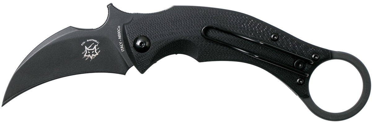 Fox Black Bird Bastinelli Black Karambit
