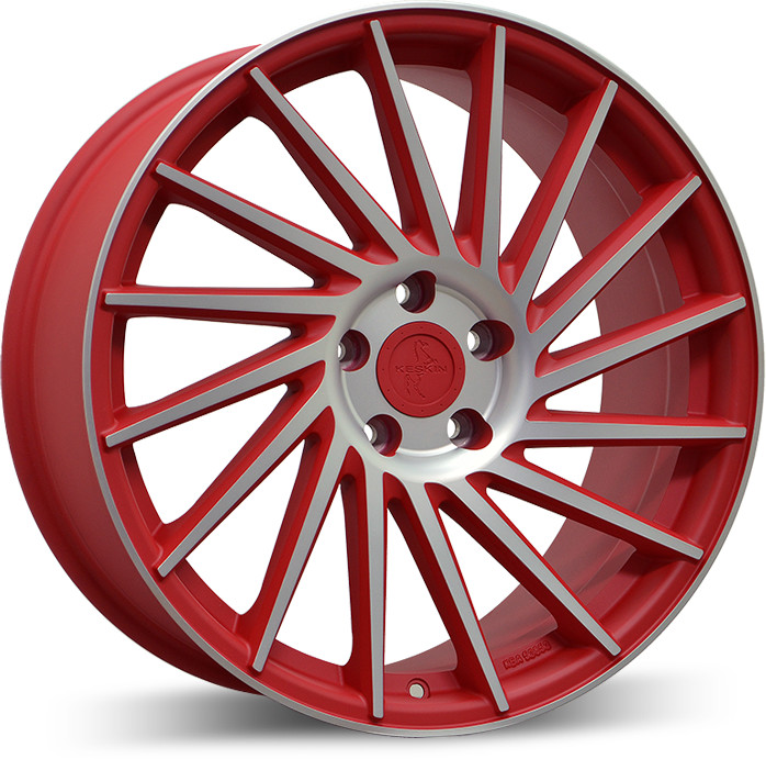 Keskin KT17 Hurricane (8,5x19) matt red front polished