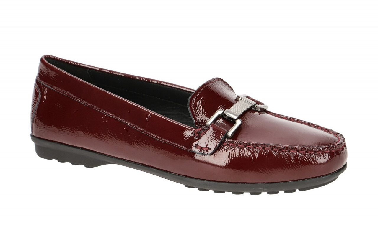 Geox Ladies Loafers Elidia elidia c red/silver (D942TC 00067C7005) ab