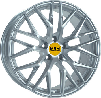MAM RS4 (8,5x20) matt silver painted