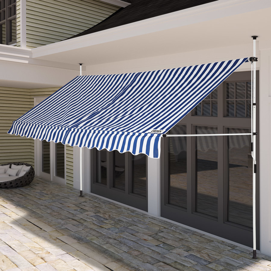 Detex Telescopic Canopy 350x150cm Blue/White