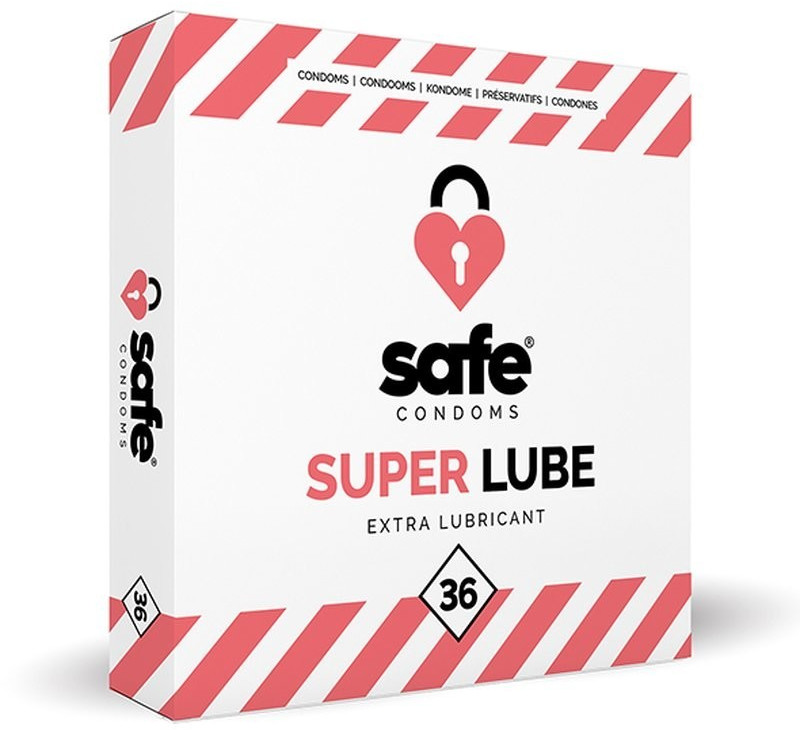 Safe Condoms Super Lube Extra Moist (36 pcs)