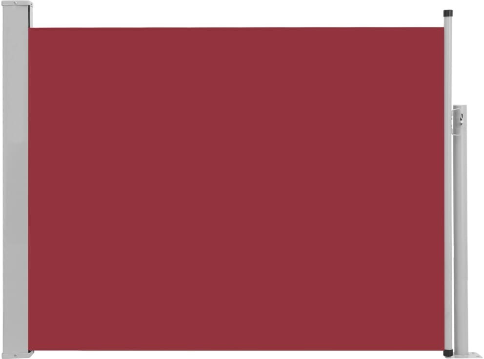 vidaXL Extendable Side Awning 500x170cm Red