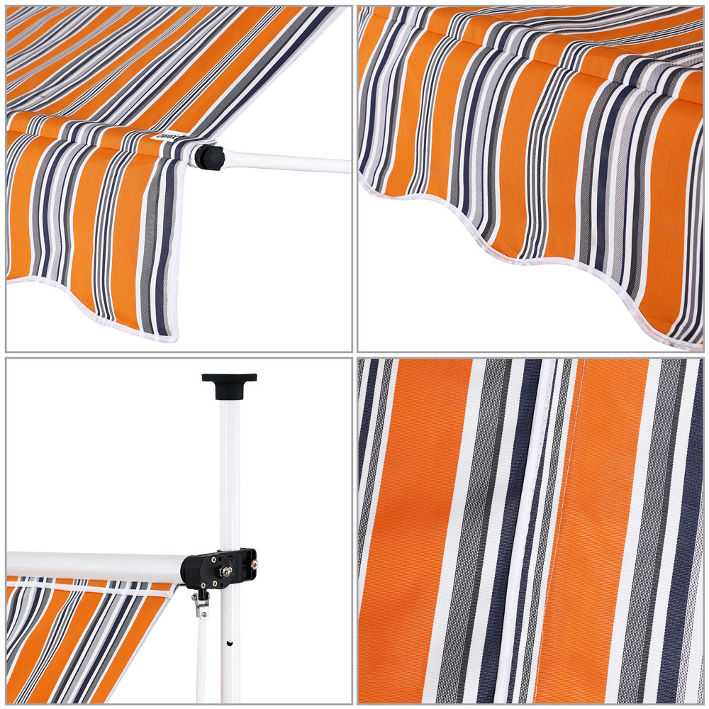 Detex Telescopic Canopy 150x180cm Orange/Blue