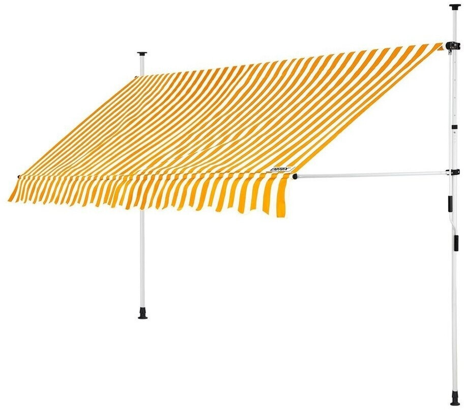 Detex Telescopic Canopy 350x180cm Yellow/White