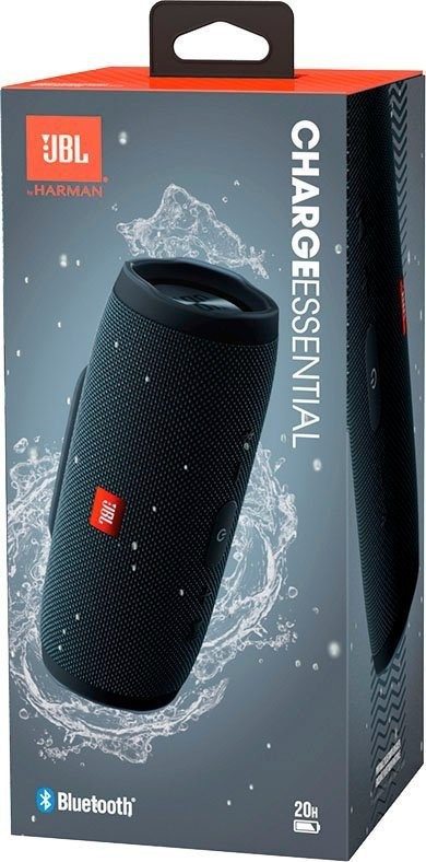 JBL Charge Essential - Enceinte Bluetooth portable avec USB - Robuste et  étanche : pour piscine et plage - Son puissant - Autonomie 20 hrs - Bleu