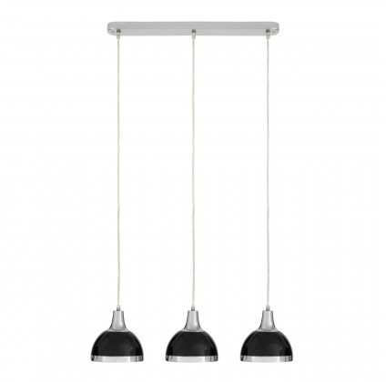 Premier Housewares Jasper 3-Pendant Light black