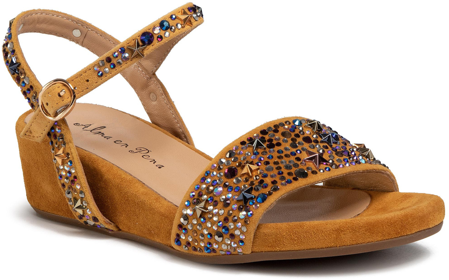Alma en Pena Sandals (V20820) suede moustard