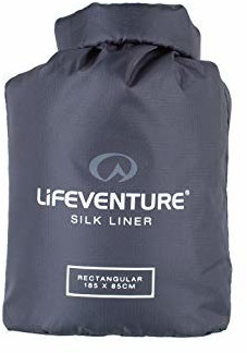 Lifeventure Silk Liner Square (185) black