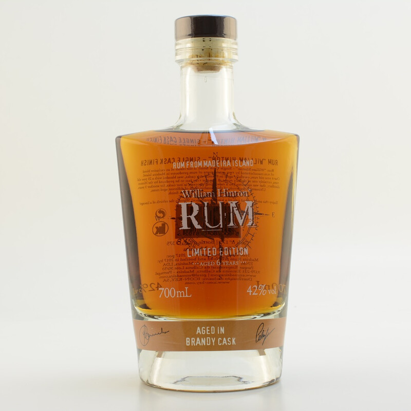 Hinton Rum Rum da Madeira 6 Jahre Brandy Cask Limited 42% 0,7l
